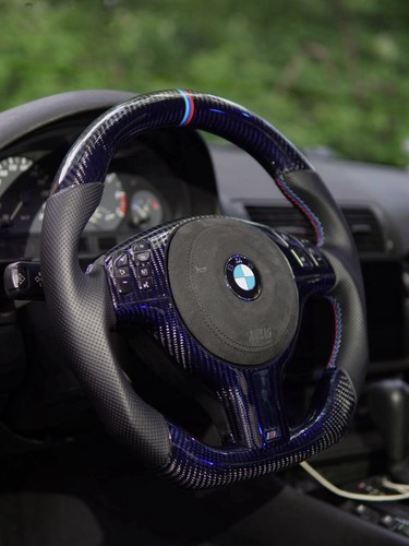 Bmw e46 lenkrad blaues - bmw, carbon