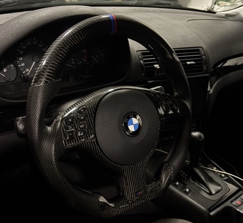 Bmw e46 lenkrad carbon schwarz - bmw,